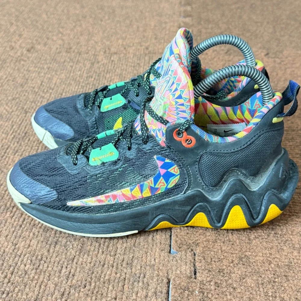 Nike Giannis Immortality 3 Kids Basketball Shoes Black Multi DQ1943-002 Size 4Y‎